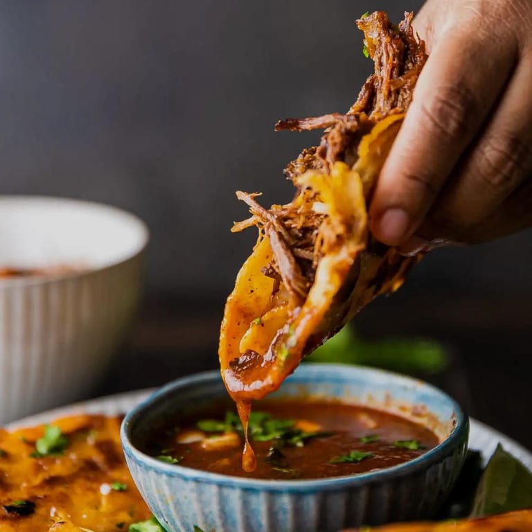 Delicious Birria Tacos Await